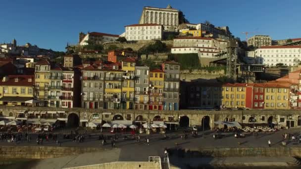 Ribeira v porto, Portugalsko — Stock video
