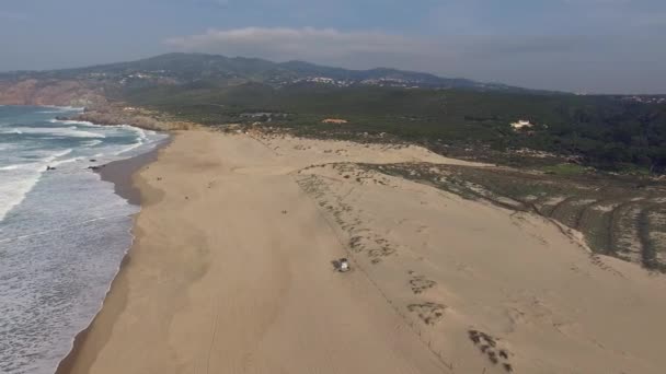 Praia do Guincho en Cascais, Portugal — Vídeo de stock