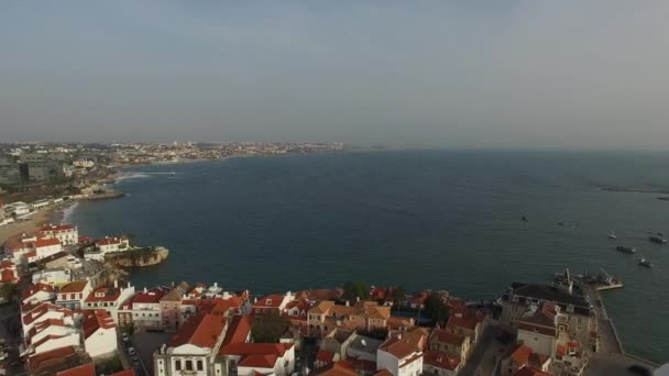 Cascais, Portugal au coucher du soleil — Video