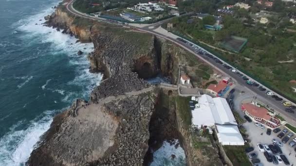 Cascais, Portugalsko při západu slunce — Stock video