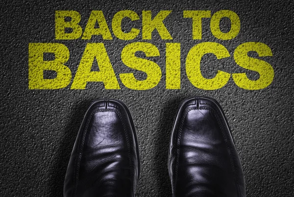 Business Shoes on the floor with the text — Stock Photo, Image