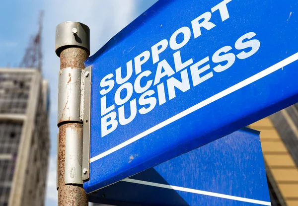 Think Global Act Local sign — Stock Photo, Image