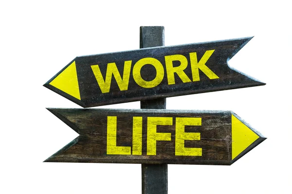 Work - Life signpost — Stock Photo, Image