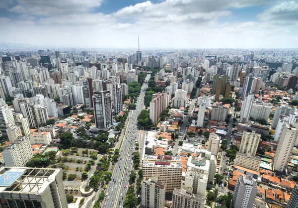 Sao Paulo na den, Brazílie — Stock fotografie