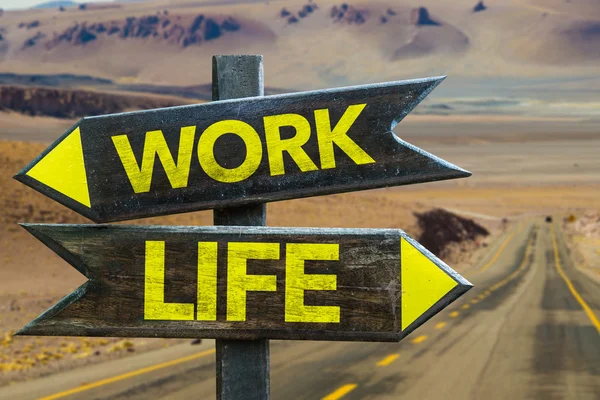 Work - Life signpost — Stock Photo, Image