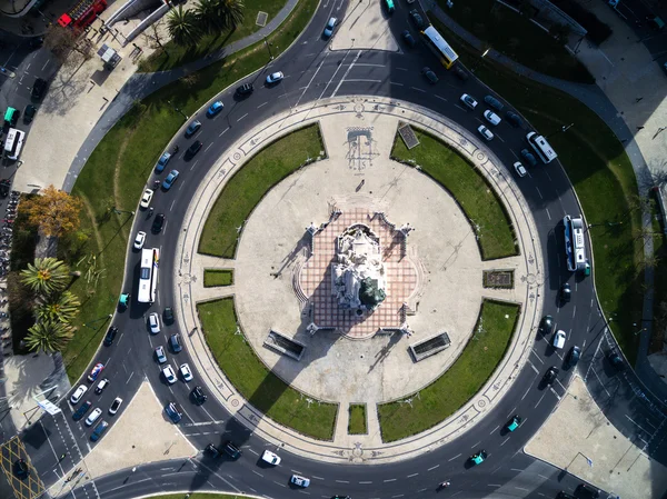 Piazza Marques de Pombal a Lisbona — Foto Stock