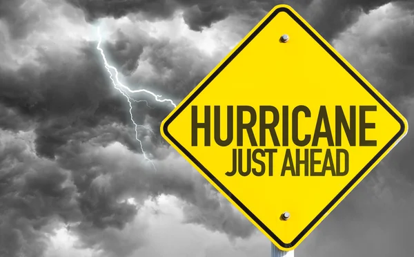 Hurricane Just Ahead sign — Stock Photo, Image