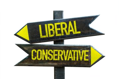 Liberal - muhafazakar tabelasını