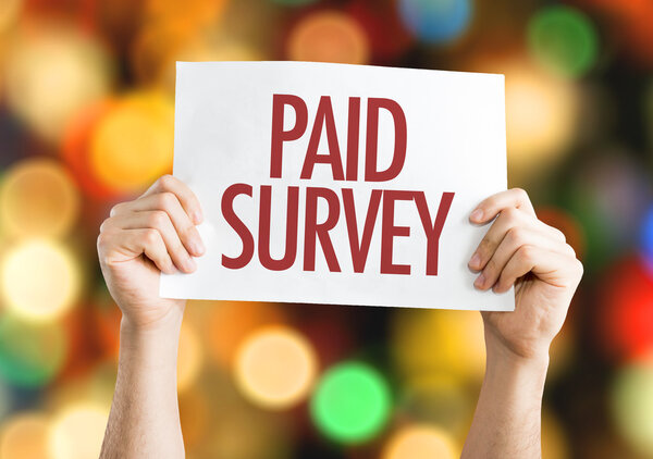 Paid Survey placard