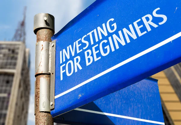 Investing For Beginners sign — Stock Photo, Image