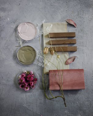 renk paleti doğal ruh hali tahtası 