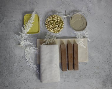 renk paleti doğal ruh hali tahtası 