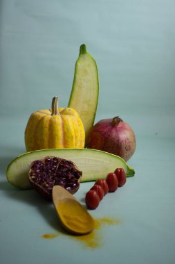 Meyve ve sebzeli modern yaşam