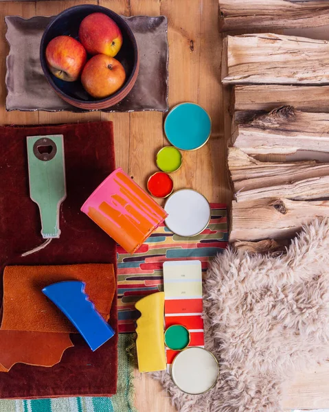 bright color palette mood board for interior design and decor bohemian style