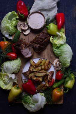 Beyaz arka planda sebzeler