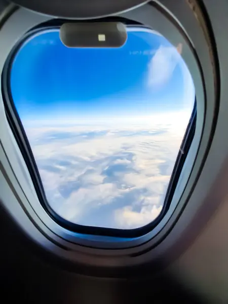 View Plane Blue Sky Troms — Stock Photo, Image