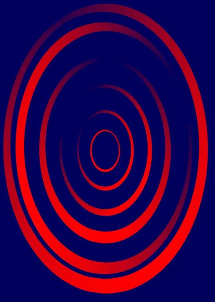 青い背景の赤い円は — ストック写真