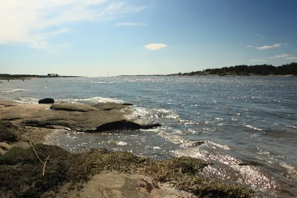 Lansekap Dengan Pantai Berbatu Hvaler — Stok Foto