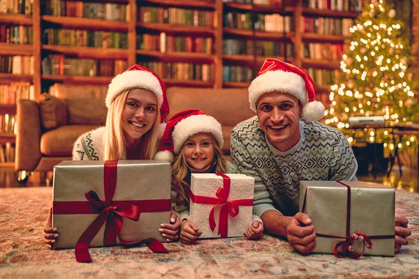 Feliz Natal Feliz Ano Novo Feliz Família Está Esperando Ano — Fotografia de Stock