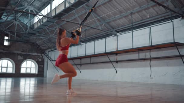 Menina de boxe — Vídeo de Stock