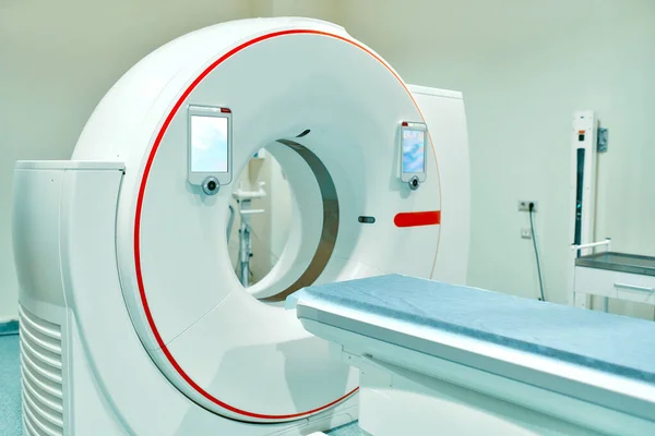 Modern MRI / KT scanner. Magnetic resonance imaging. Advanced technologies for medical diagnostics. MRI - Magnetic resonance imaging scan device in Hospital. Medical Equipment and Health Care.
