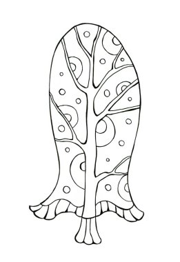 Ağaçla dekoratif renklendirme. Biçimlendirilmiş ağaç