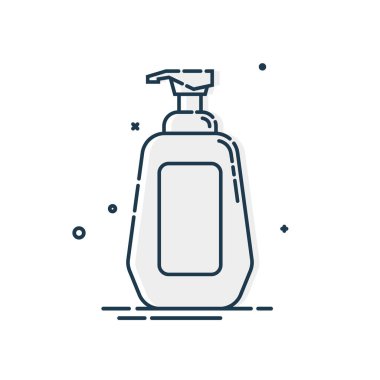 Kozmetik konteynır. Vücut bakımı hijyeni. Resim şişesi. Plastik kozmetik kavanoz ürünü. Güzellik ürünleri paketi. Vücut losyonunu bırak. Köpük, losyon, şampuan. Tedavi modelleme tasarımı. Özet nesne