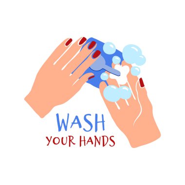 El sabunu, herhangi bir amaç için dizayn. Sıvı sabun ve köpük. Coronavirus, salgın hastalık. El çizimi çizimi. Doodle tarzı. Kişisel hijyen ve koruma yaşam tarzı. Serbest çizim