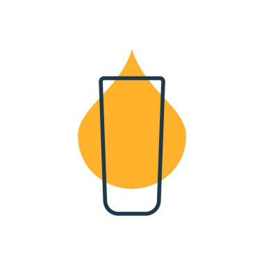 Renkli cam rom ile modern soyut illüstrasyon. Doğrusal ana hat işareti. Beyaz arka planda logo çizimi. Dekorasyon tasarımının Contour sembolü. Basitlik kavramı