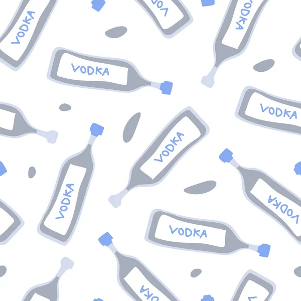 Bouteilles Vodka Motif Sans Couture Grand Design Pour Tous Les — Image vectorielle