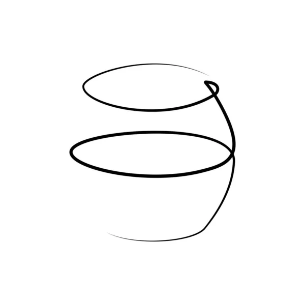 白を基調としたウイスキーワイングラス グラフィックアートのスケッチデザイン 黒の線画スタイル 手描きの画像 レストラン カフェ パーティーのためのアルコール飲料のコンセプト フリーハンドの描き方 — ストックベクタ