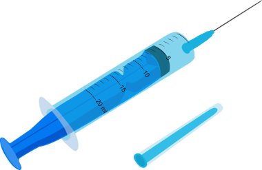 İğneli tıbbi bir şırınga görüntüsü