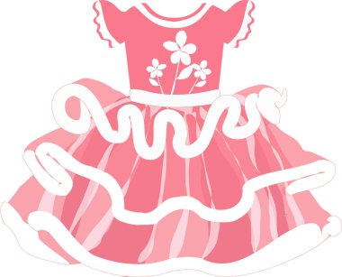 Pembe etekli bebek balerinlerin vektör görüntüsü.