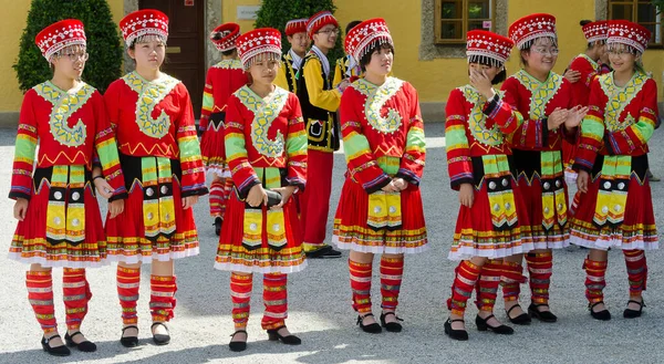 Actuación Escuela Hsy Chaoyang Beijing Con Motivo Gira Arte Musical — Foto de Stock