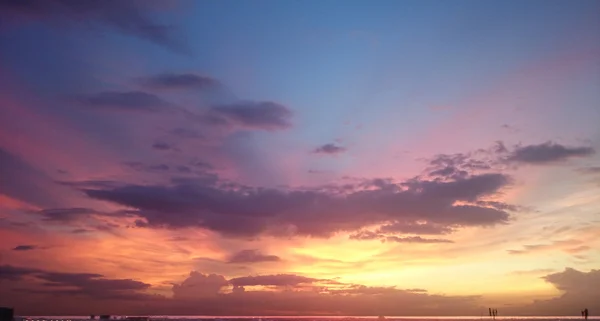 写真空夕日を背景 — ストック写真