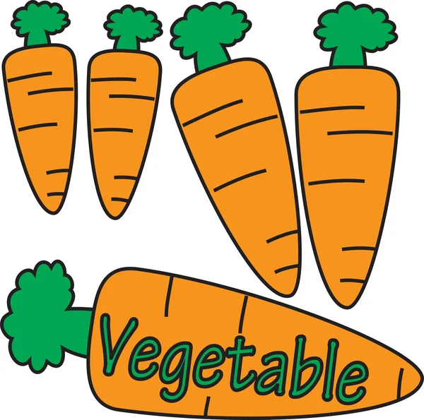 Vector quote sign carrot vegetable — Stock Vector