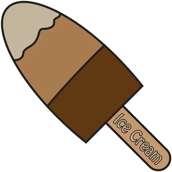 Vector citar signo del helado — Vector de stock