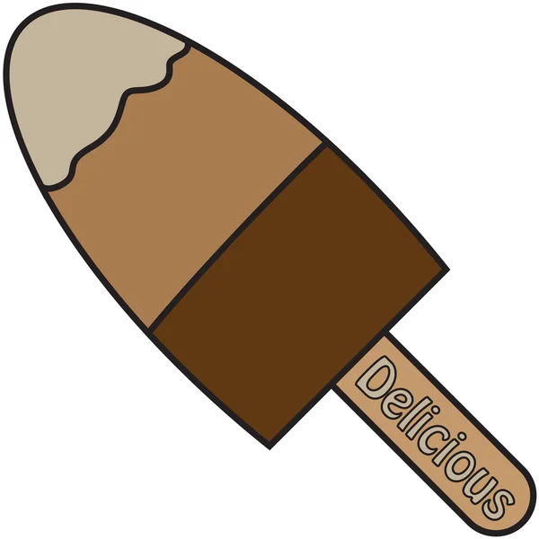 Vektör alıntı işaret lezzetli dondurma — Stok Vektör