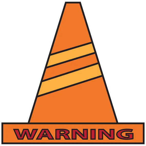 Vector quote sign cone warning — Stock Vector