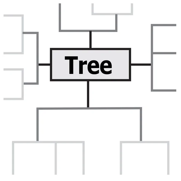 Raiz de árvore de sinal Vector citação —  Vetores de Stock