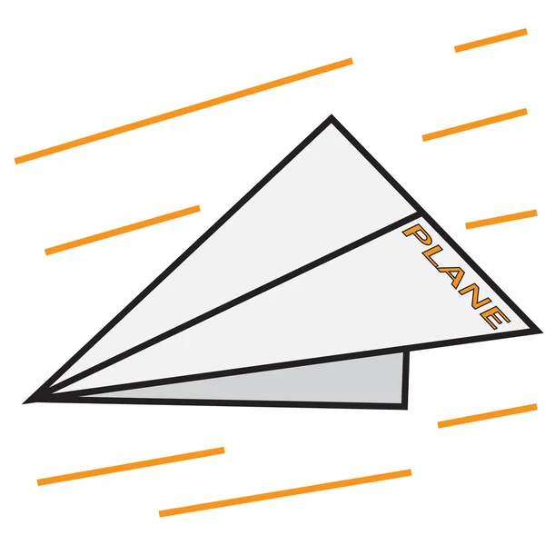 Vektor Zitat Zeichen Papierflugzeug — Stockvektor