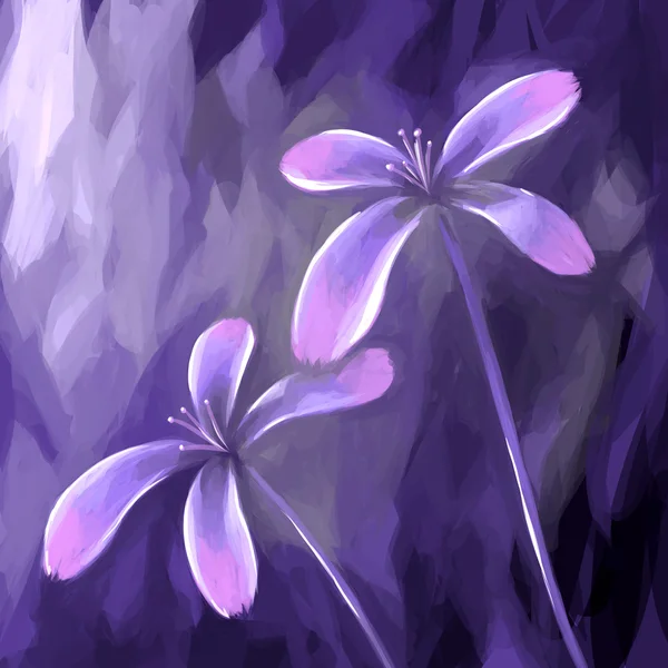 絵のある静物花紫 — ストック写真