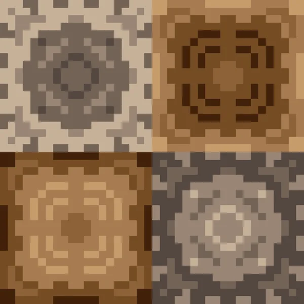 Muster-Pixel Textur braun — Stockvektor