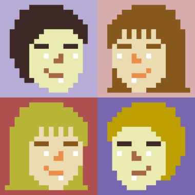 Resimde piksel sanat simge