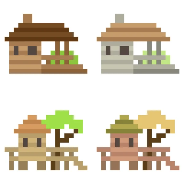 Resimde piksel sanat simge evi