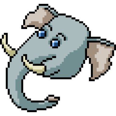 karikatür sanatı fil kafası izole edilmiş arka plan