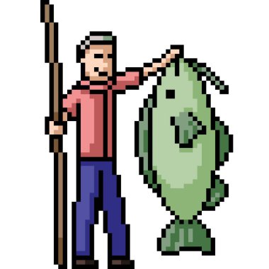 Piksel insan sanatı, izole edilmiş büyük balıkları yakalar.