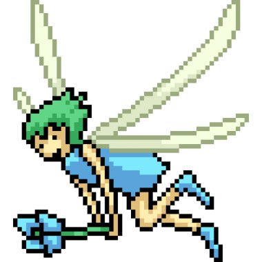 Pikseldeki çiçek tutma sanatı izole edilmiş arkaplan