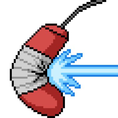 anime güç saldırısı piksel sanatı kum torbası izole arkaplan