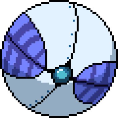 Casus drone yuvarlak top izole arkaplan piksel sanatı